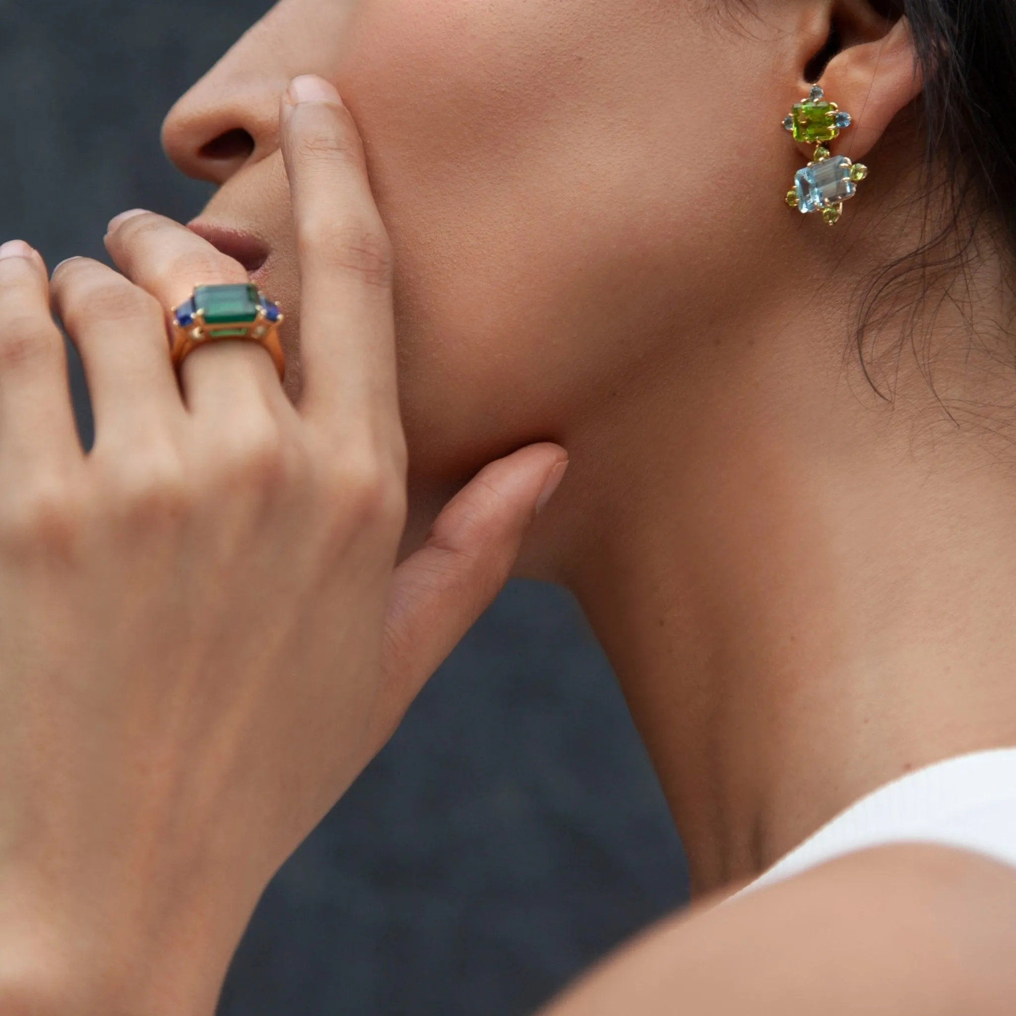 Di Double Step Earrings
