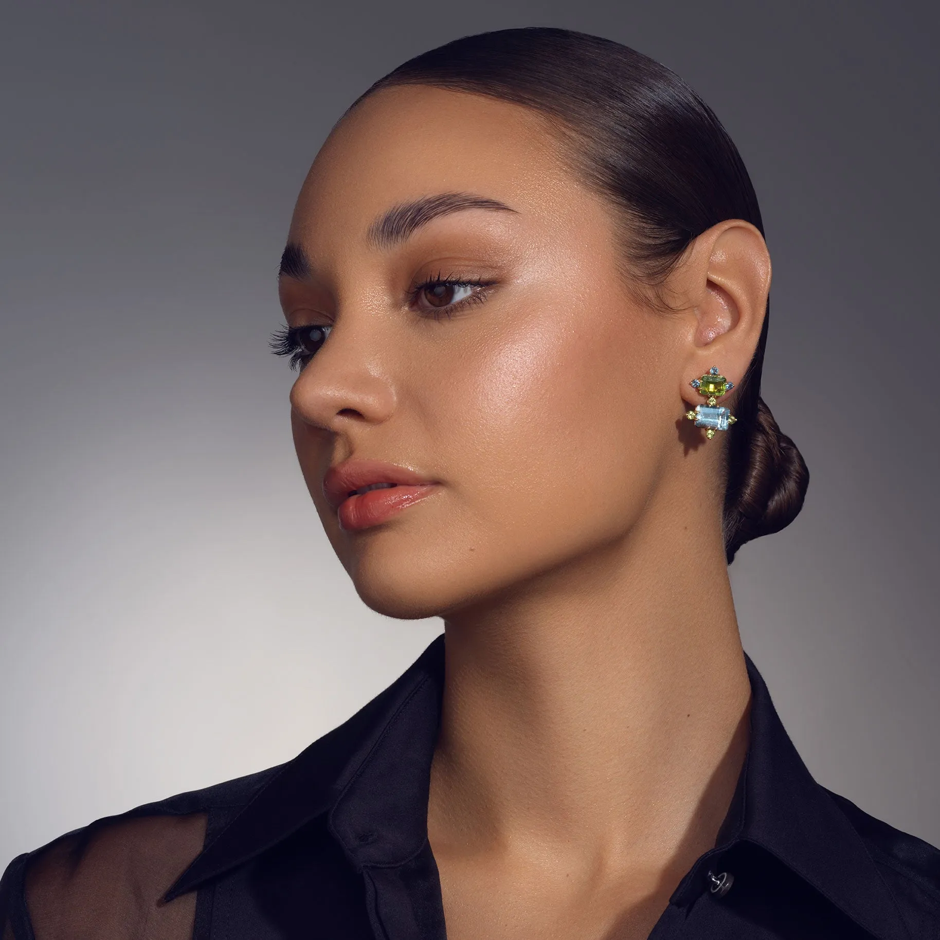 Di Double Step Earrings