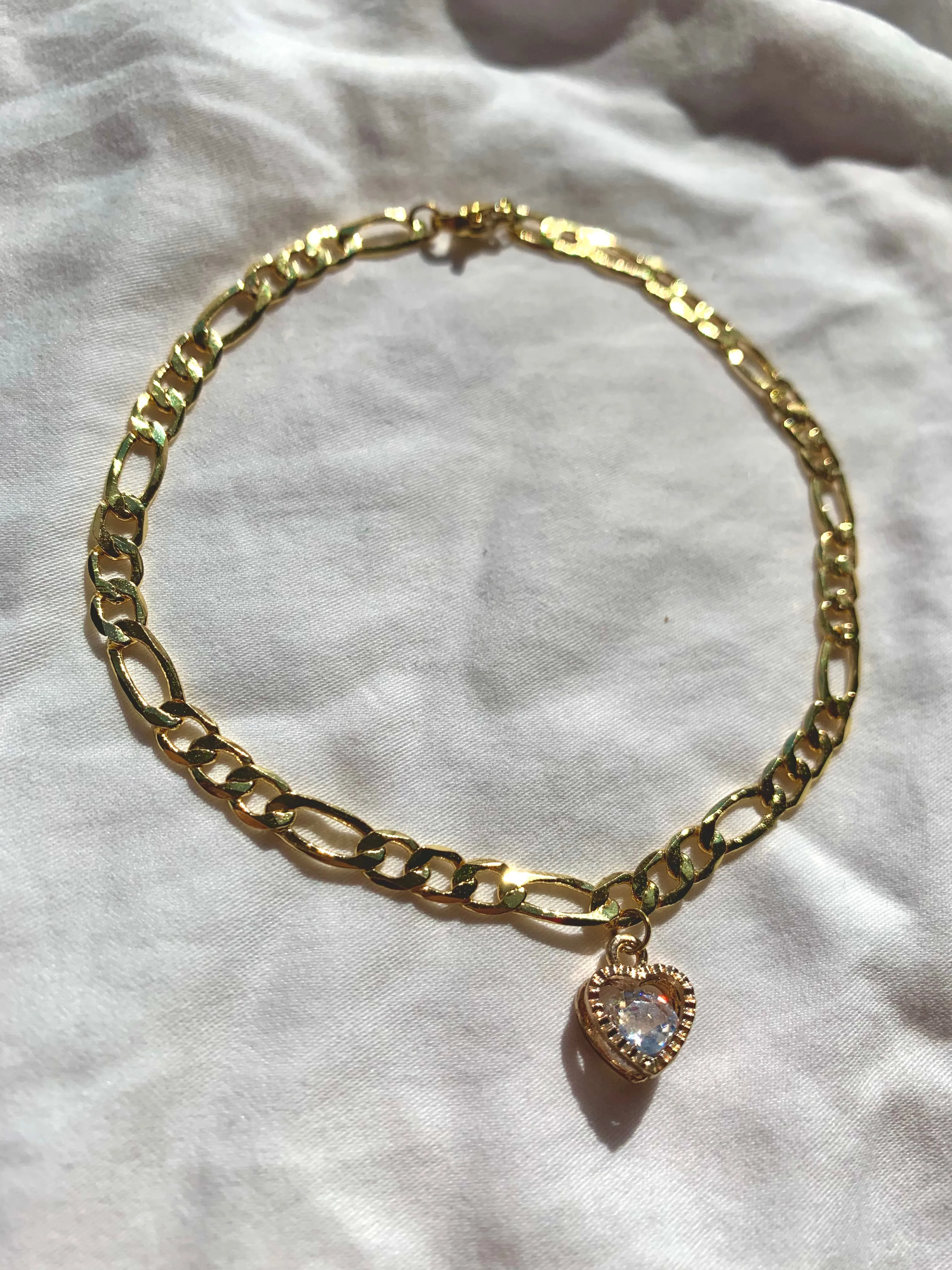 Diamond Heart Anklet/Bracelet