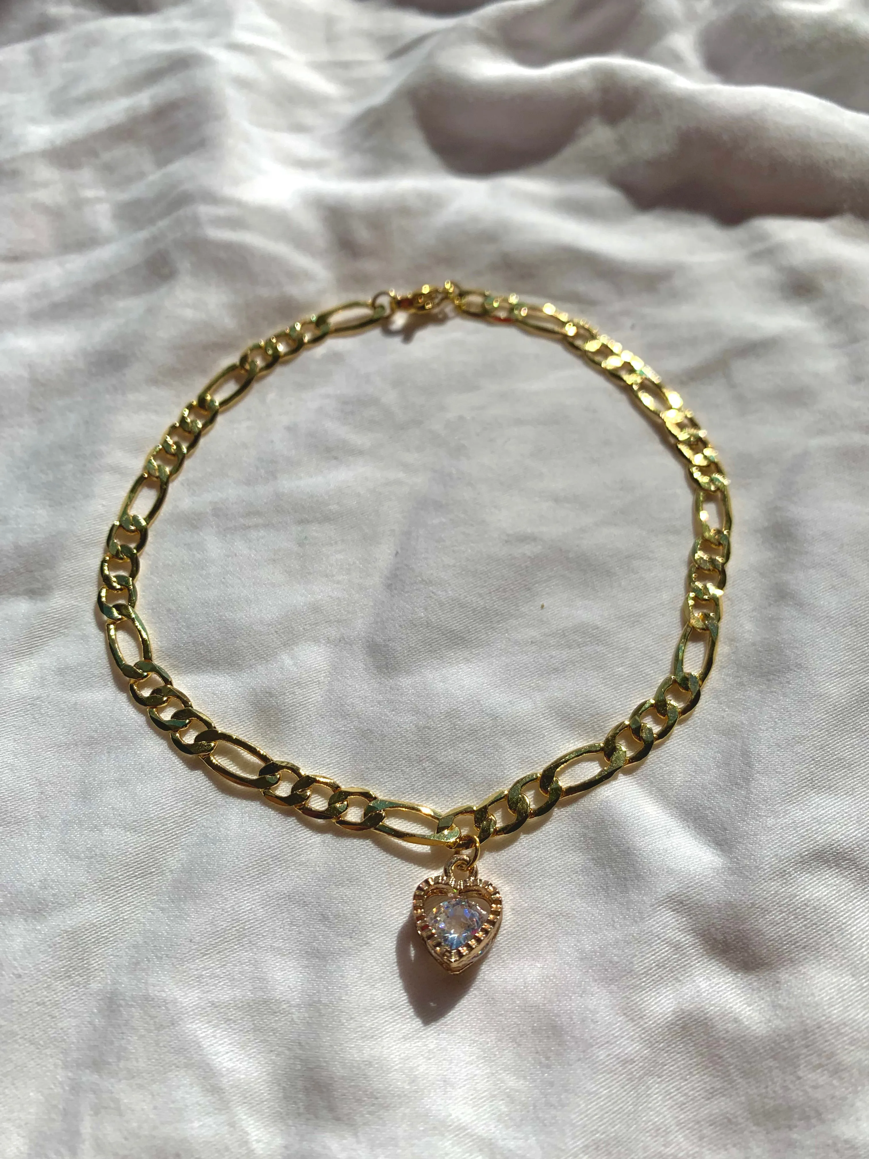 Diamond Heart Anklet/Bracelet