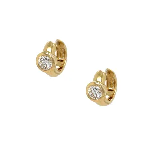 Diamond Huggie Earrings