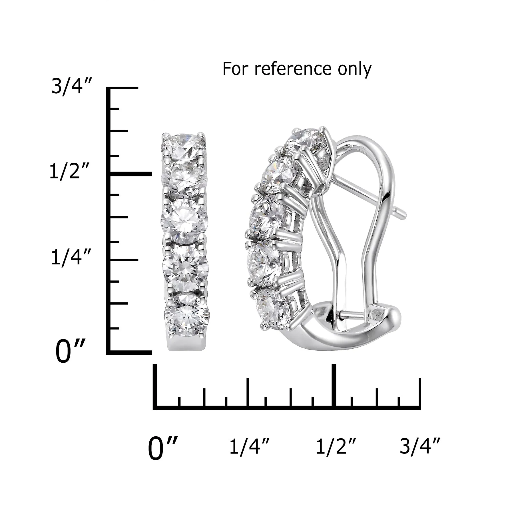 DIAMOND HUGGIE EARRINGS
