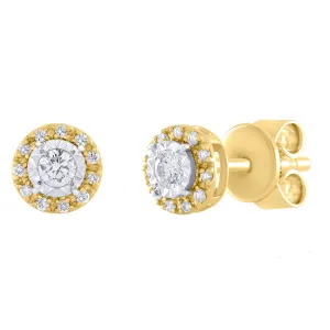 Diamond Illusion Stud Earrings