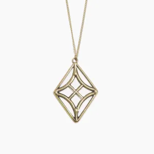 Diamond Stained Glass Necklace