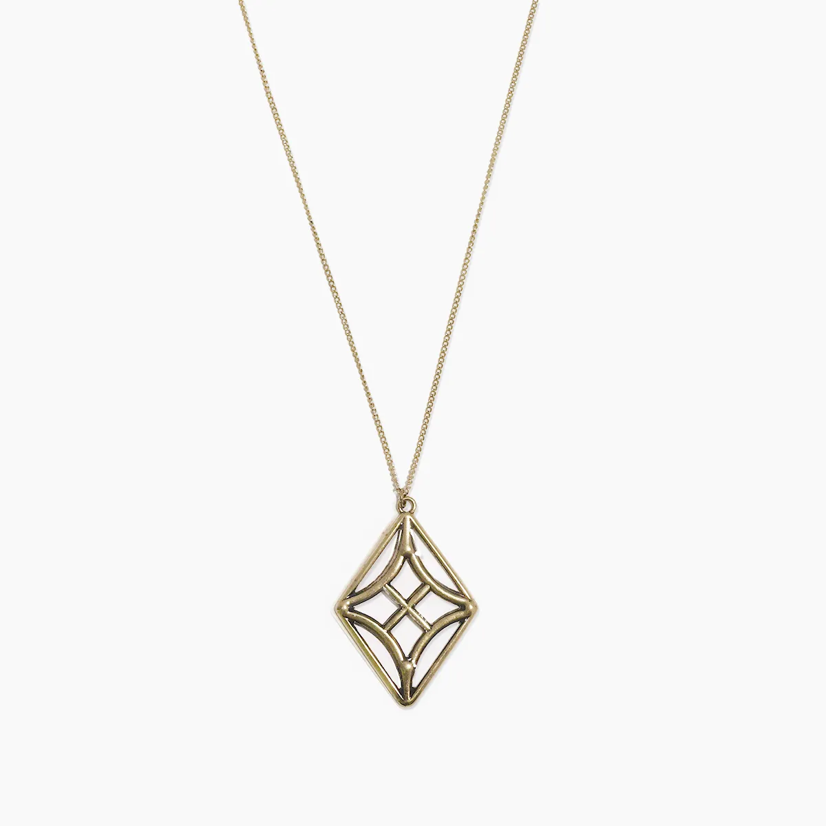 Diamond Stained Glass Necklace