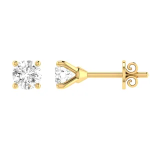 Diamond Stud Earrings with 0.25ct Diamonds in 9K Yellow Gold - 9YCE25