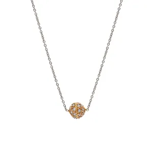 Disco White Diamond Pavé Necklace