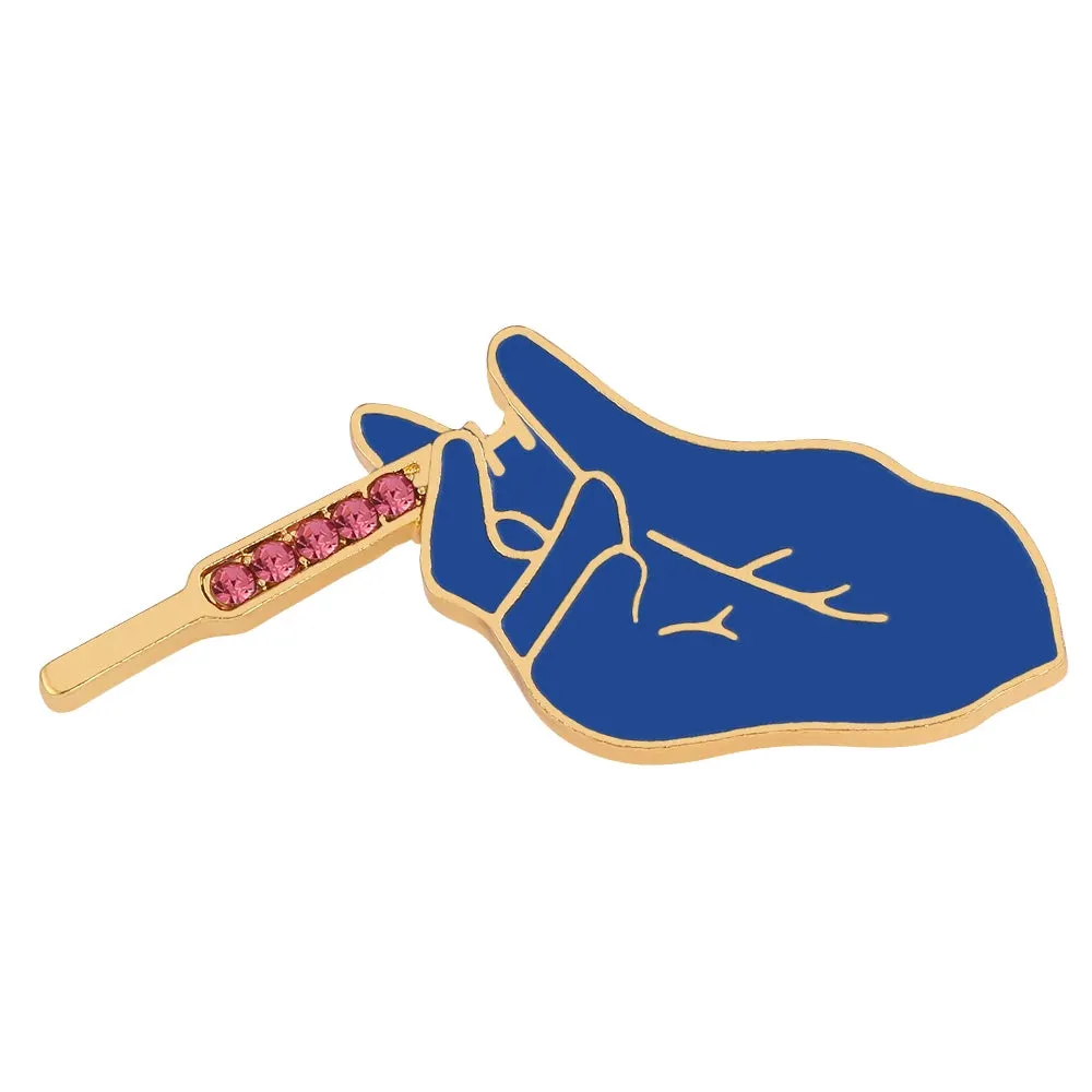Doctor Nurse Stethoscope Shape Medical Medicine Brooch Pins