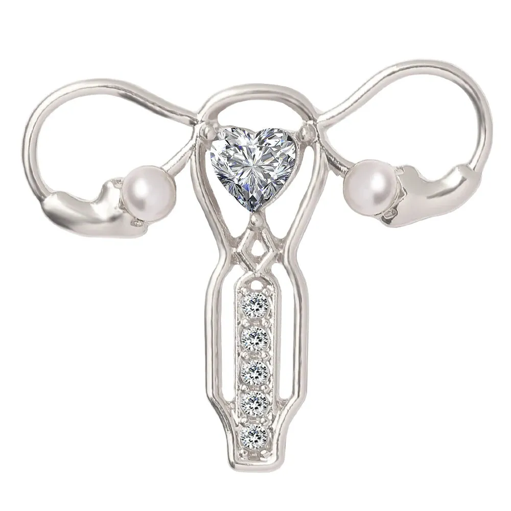 Doctor Nurse Stethoscope Shape Medical Medicine Brooch Pins