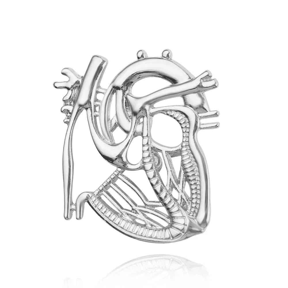 Doctor Nurse Stethoscope Shape Medical Medicine Brooch Pins