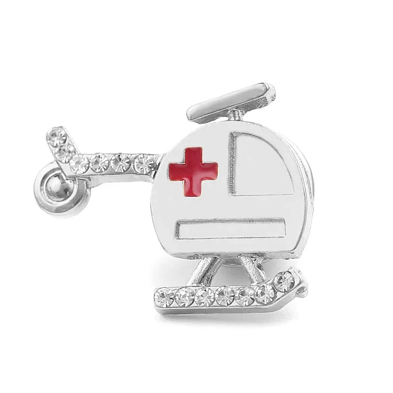 Doctor Nurse Stethoscope Shape Medical Medicine Brooch Pins