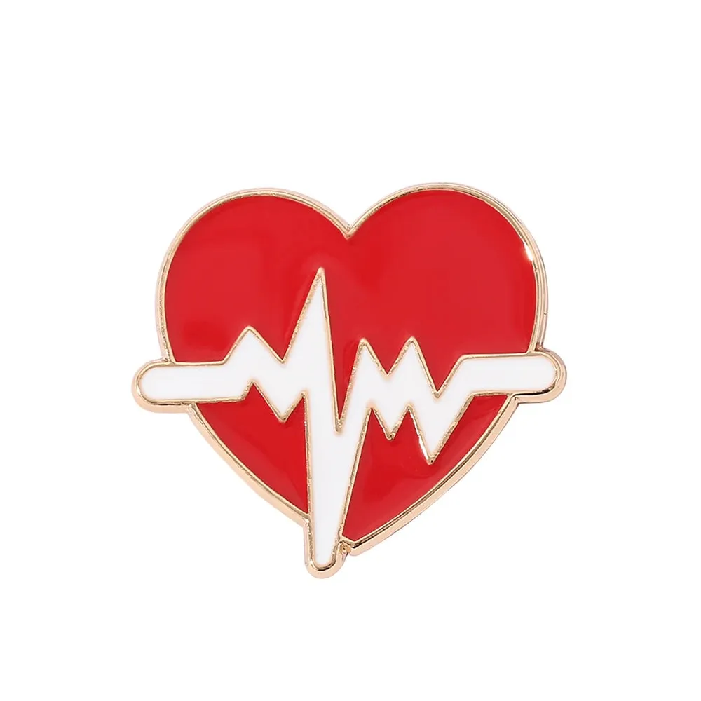 Doctor Nurse Stethoscope Shape Medical Medicine Brooch Pins