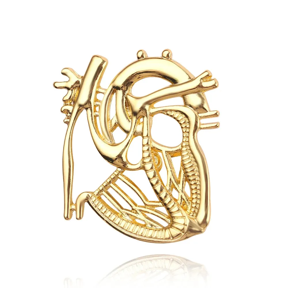Doctor Nurse Stethoscope Shape Medical Medicine Brooch Pins