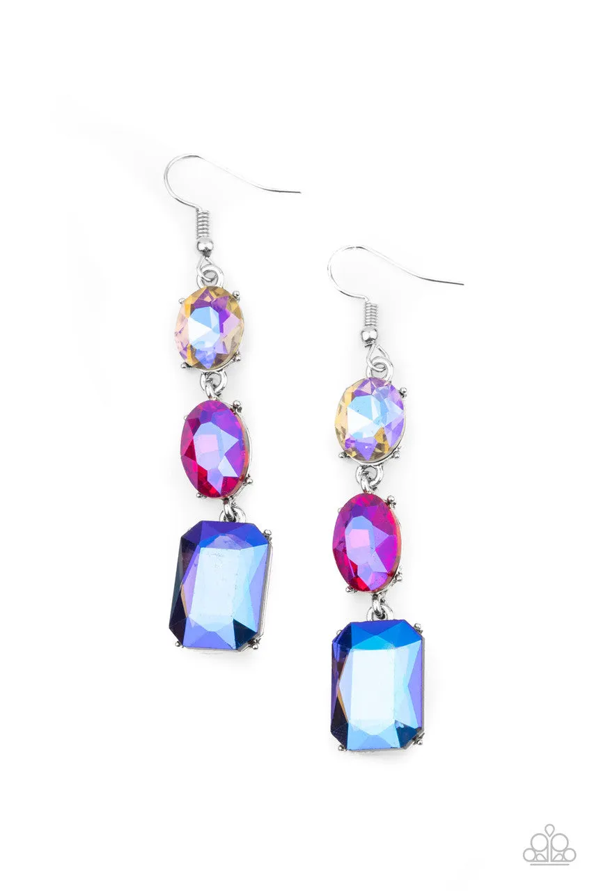 Dripping in Melodrama Multi Paparazzi Earrings