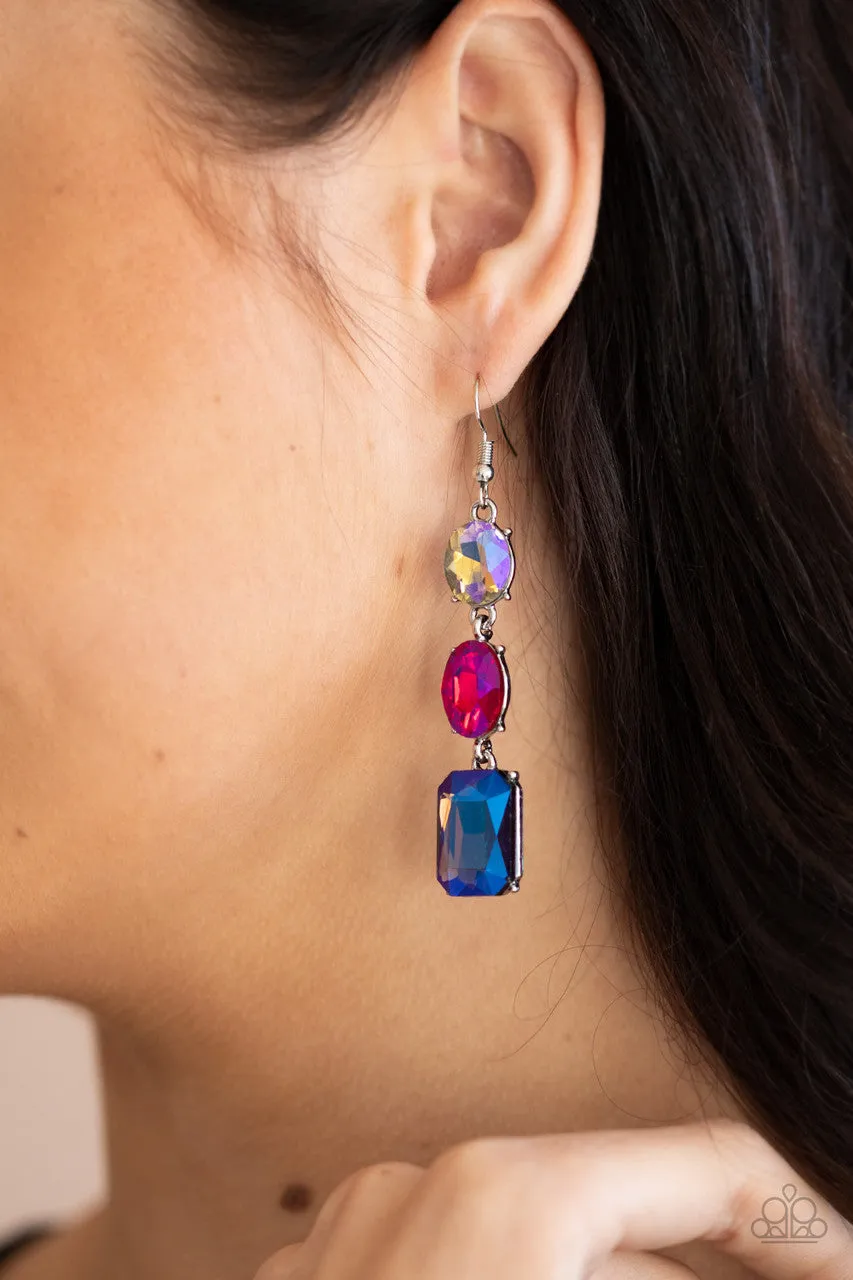 Dripping in Melodrama Multi Paparazzi Earrings