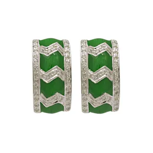 Earrings-Diamond (Enamel)