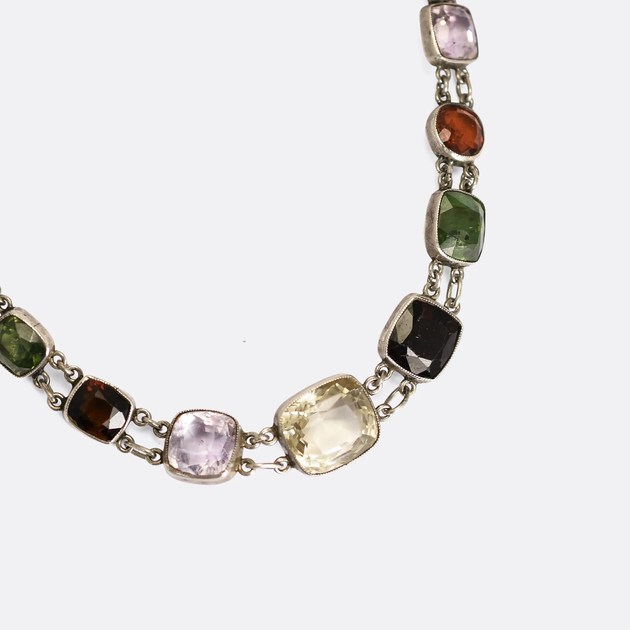 Edwardian Multi-Gem Necklace