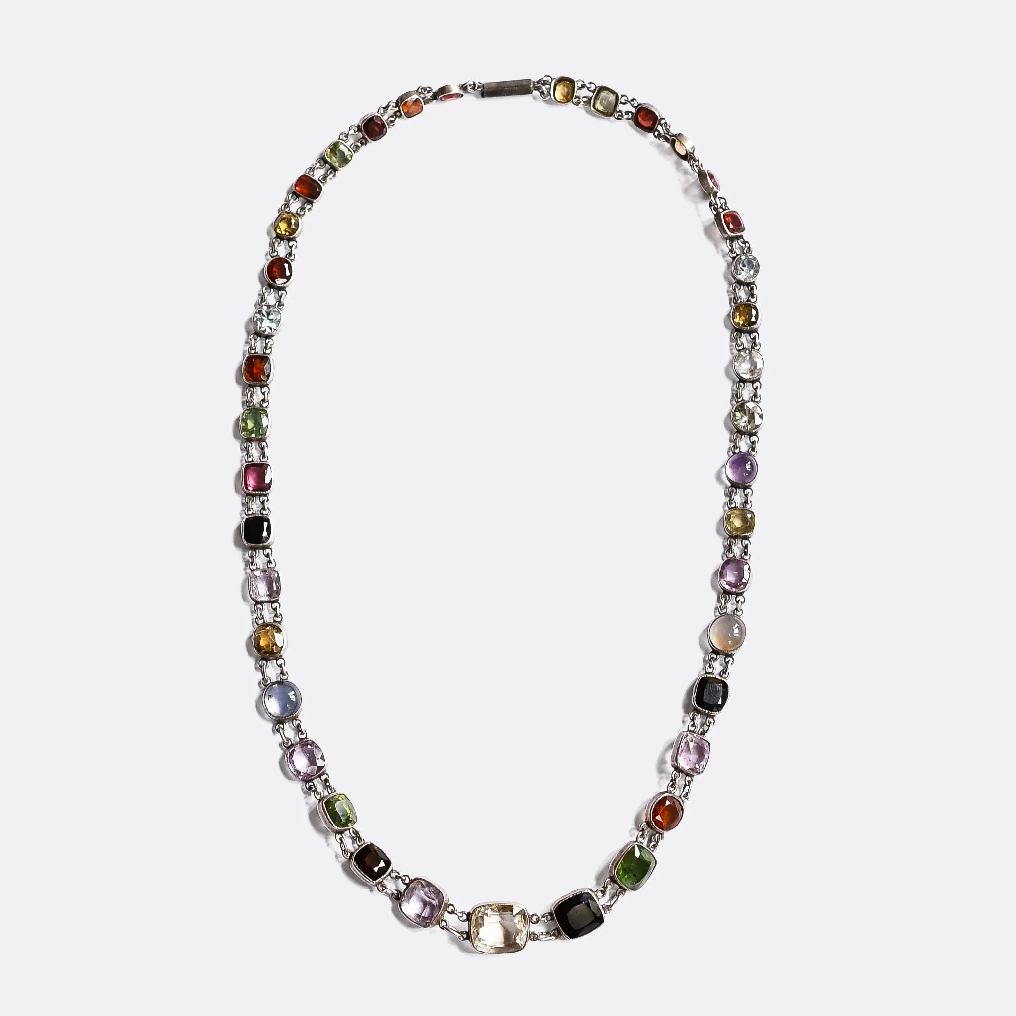Edwardian Multi-Gem Necklace