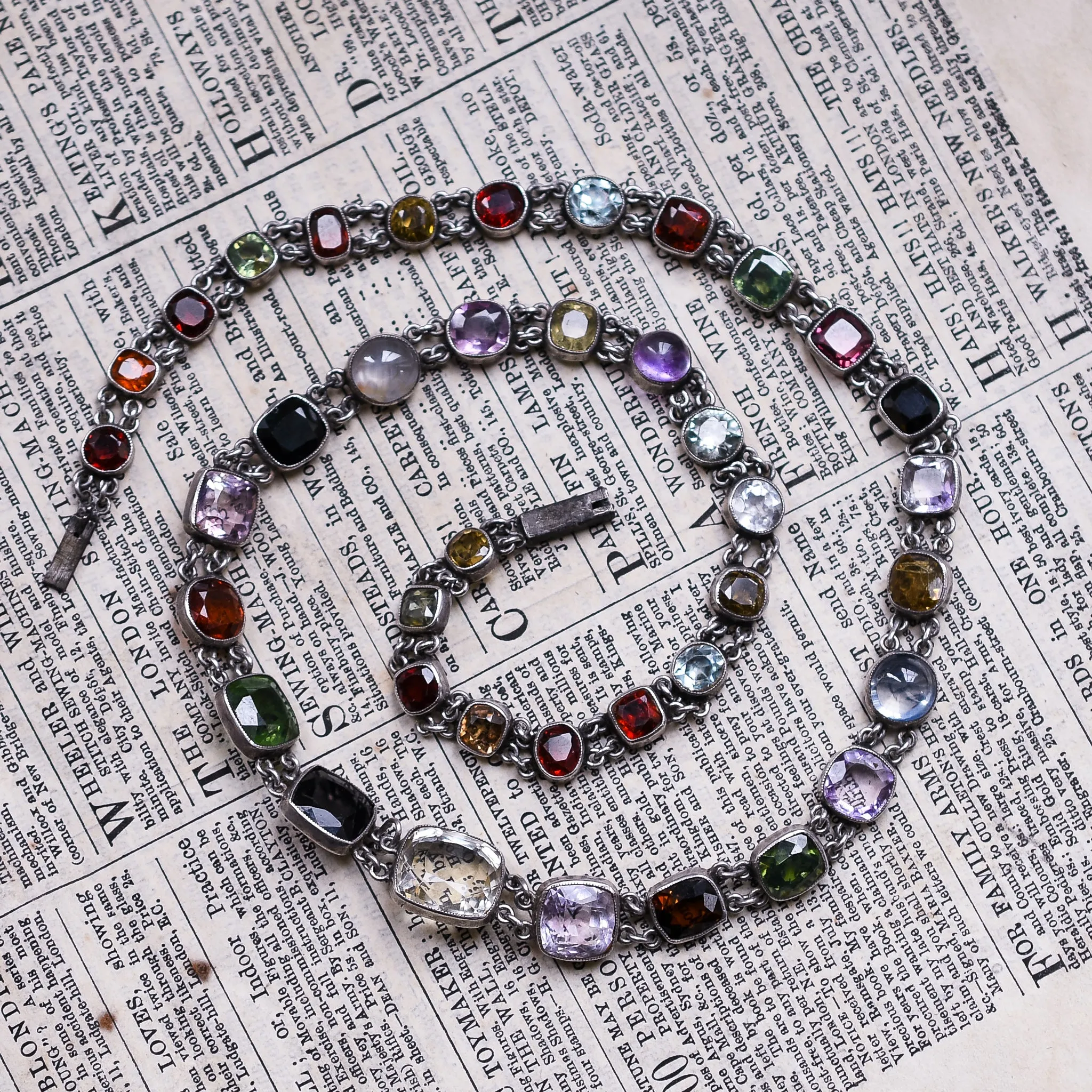 Edwardian Multi-Gem Necklace