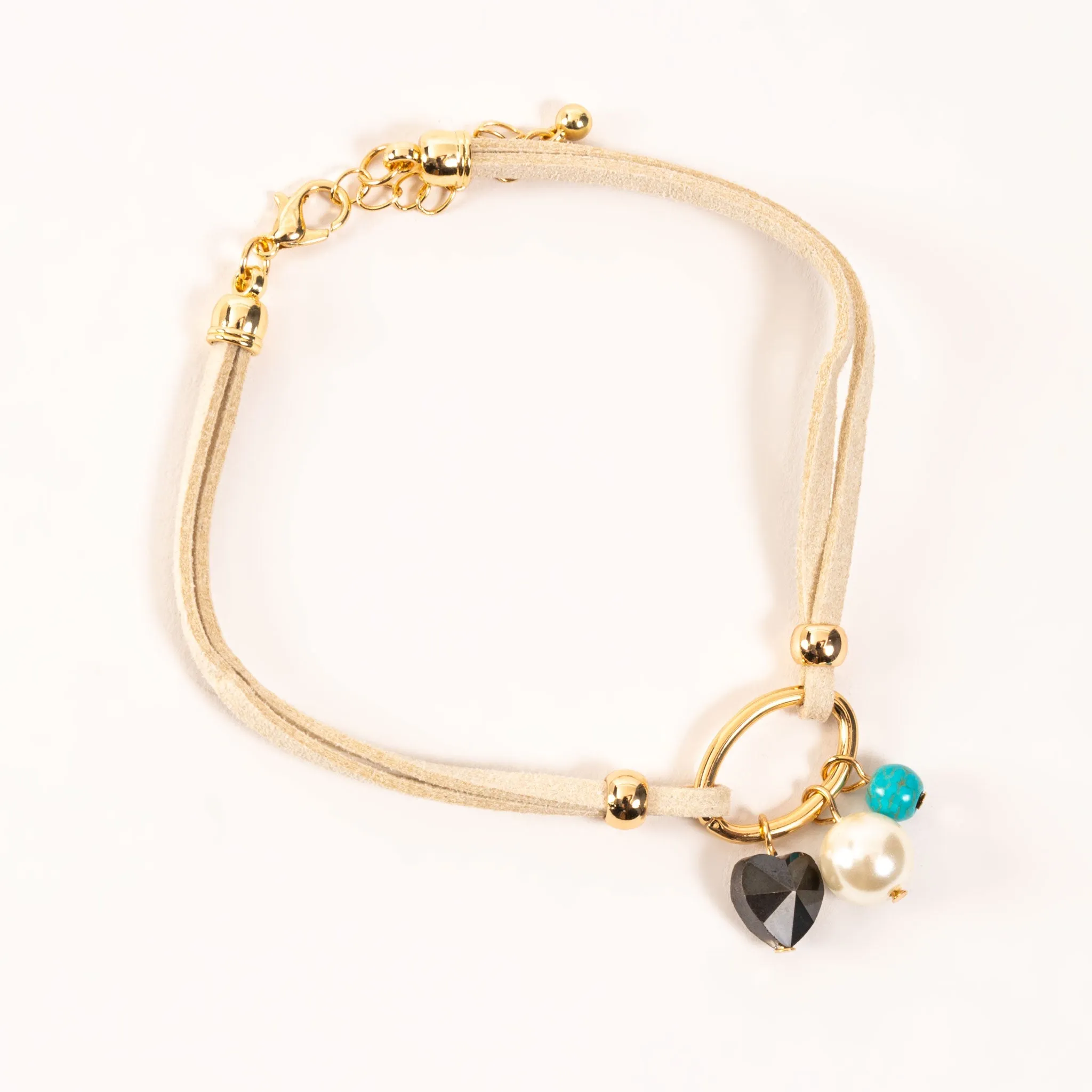 Elsie & Zoey Alexis Cord Charm Anklet
