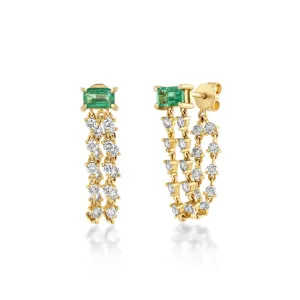 Emerald Duo Dangle Earring