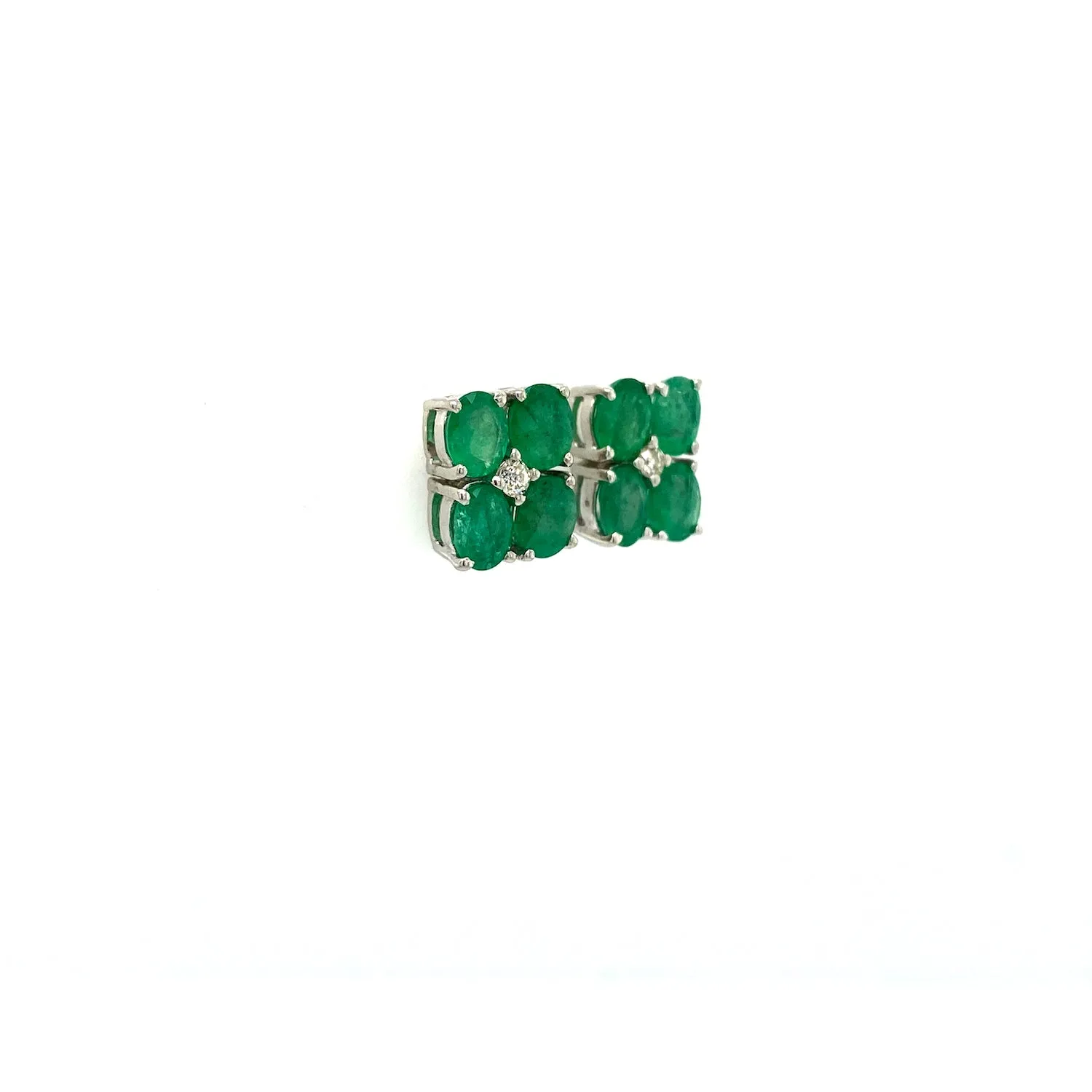Emerald Earring in .925 Sterling Silver - KST 50882