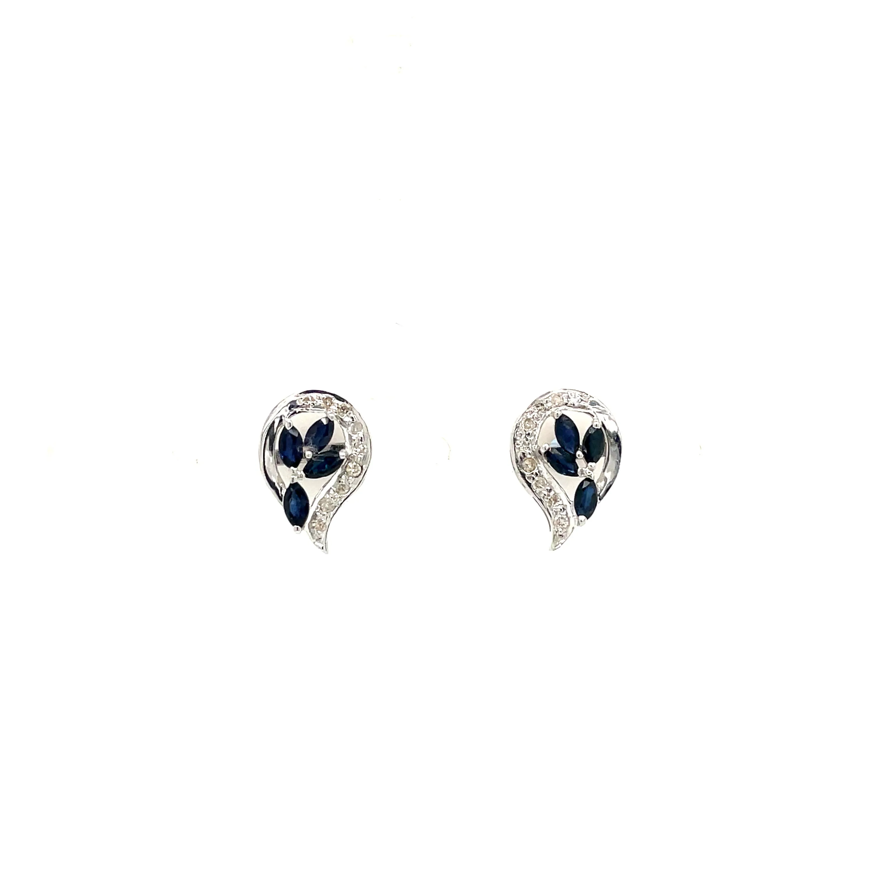 Emerald Earring in .925 Sterling Silver - KST 52057