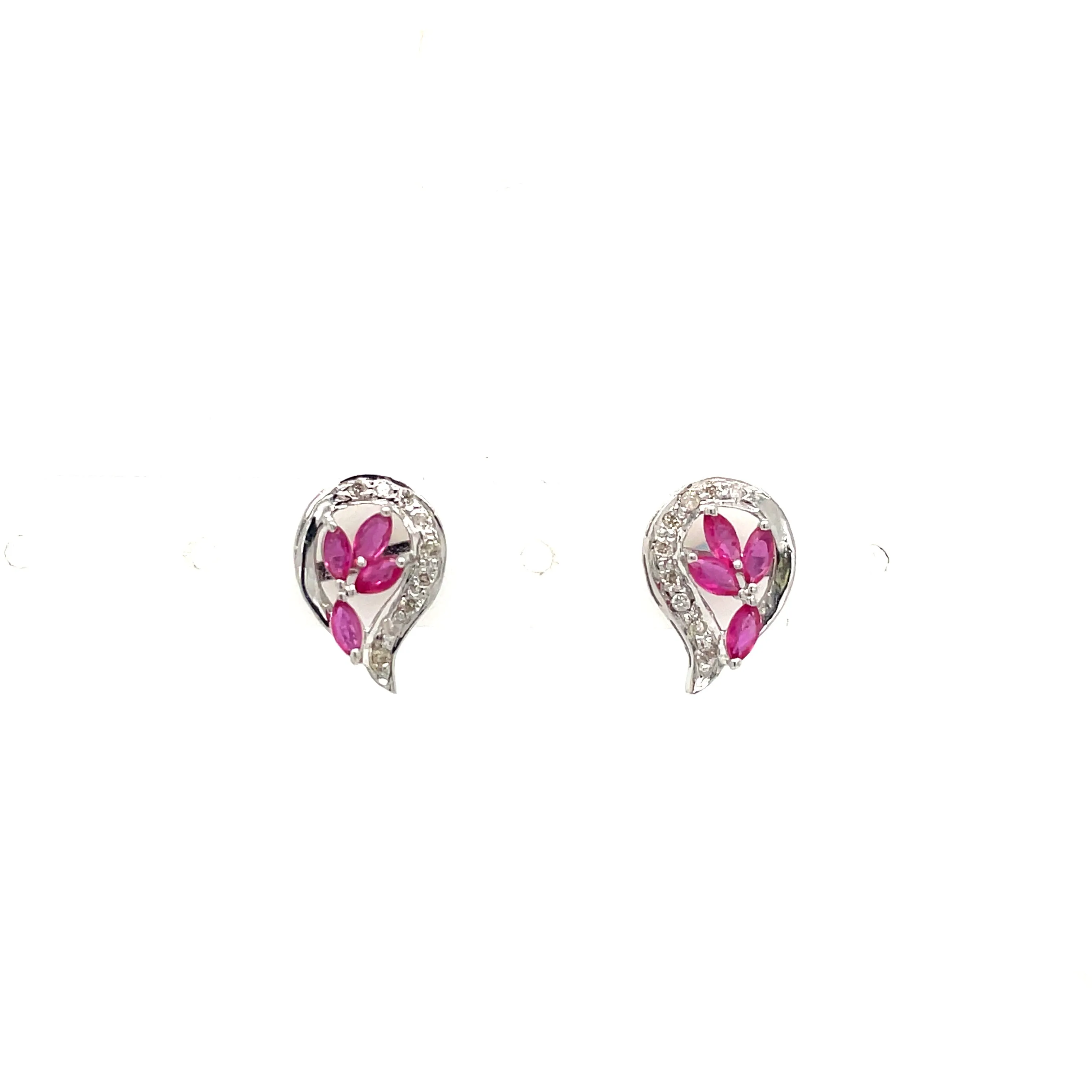 Emerald Earring in .925 Sterling Silver - KST 52057