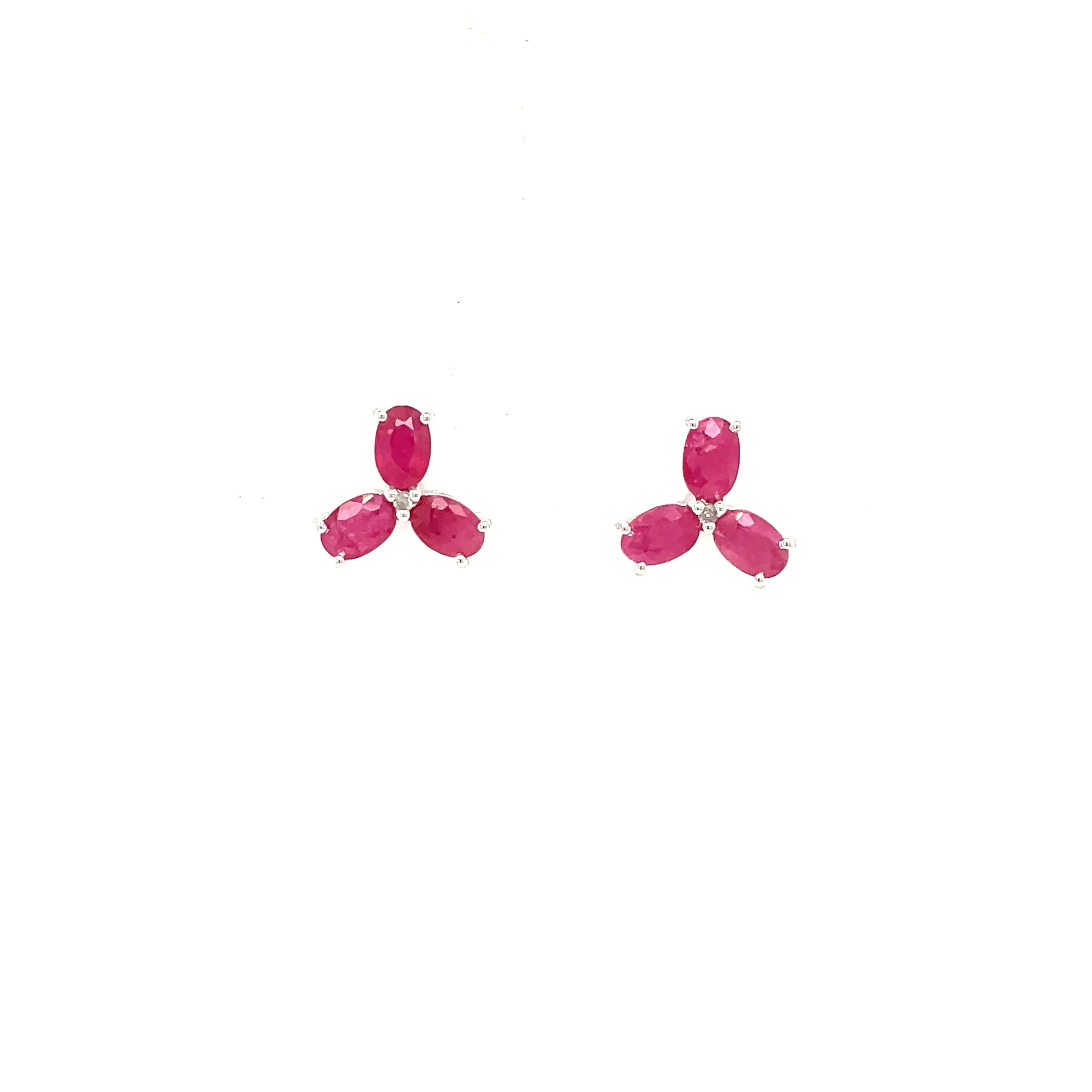 Emerald Earring in .925 Sterling Silver - KST 58331