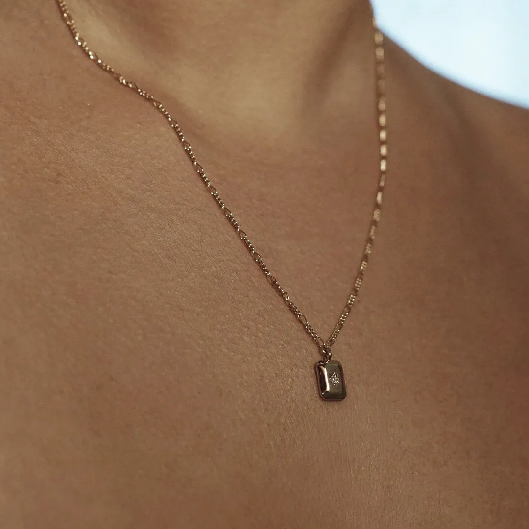 Emerald North Star Pendant Necklace