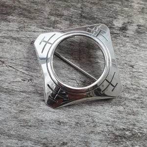 Erik Granit & Co Finnish Modernist 813H Silver Brooch - Pre-1972
