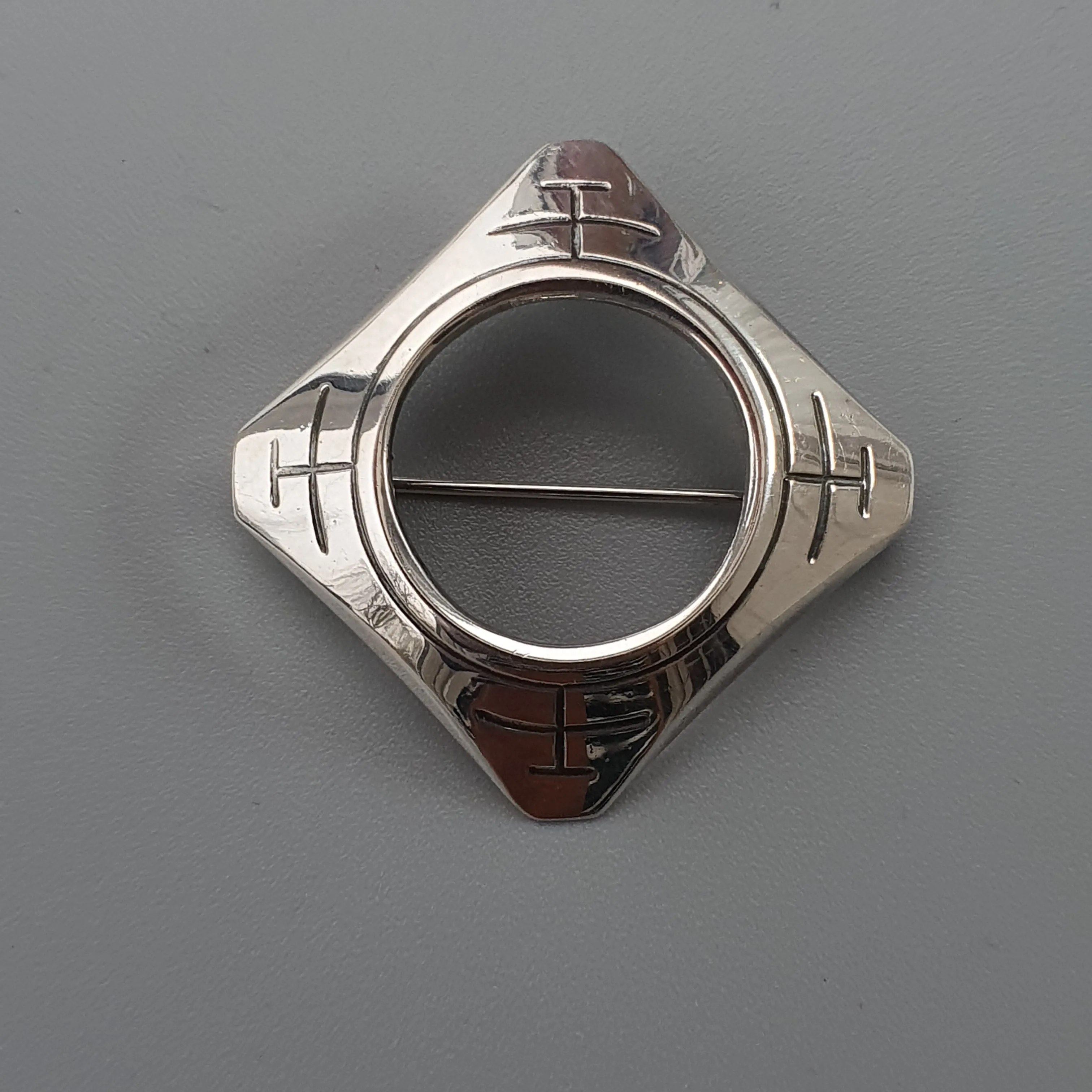 Erik Granit & Co Finnish Modernist 813H Silver Brooch - Pre-1972