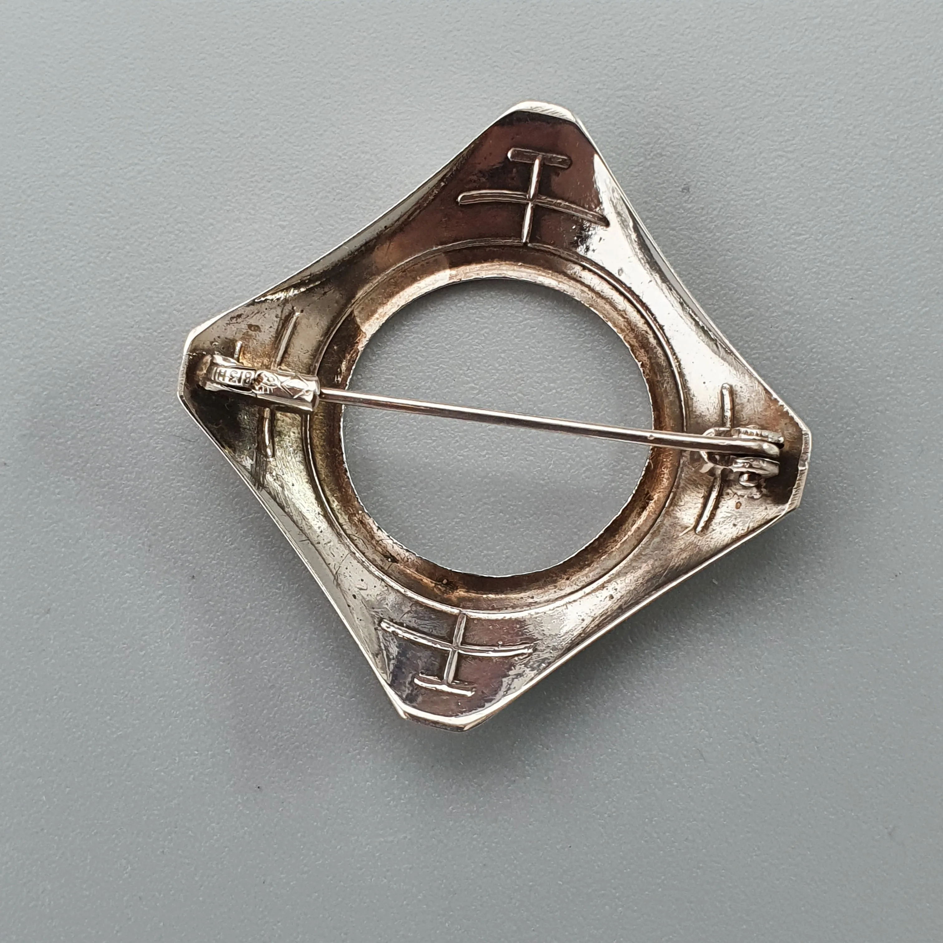 Erik Granit & Co Finnish Modernist 813H Silver Brooch - Pre-1972