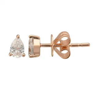 ESSENTIAL PEAR SHAPED DIAMOND STUD EARRINGS