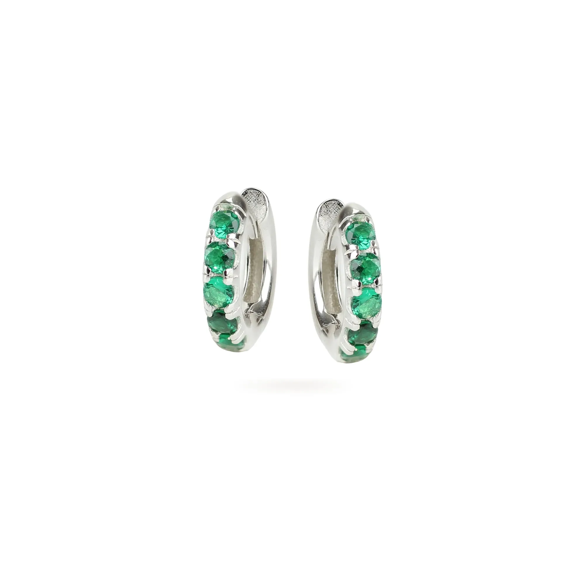 ETERNITY EMERALD HOOPS