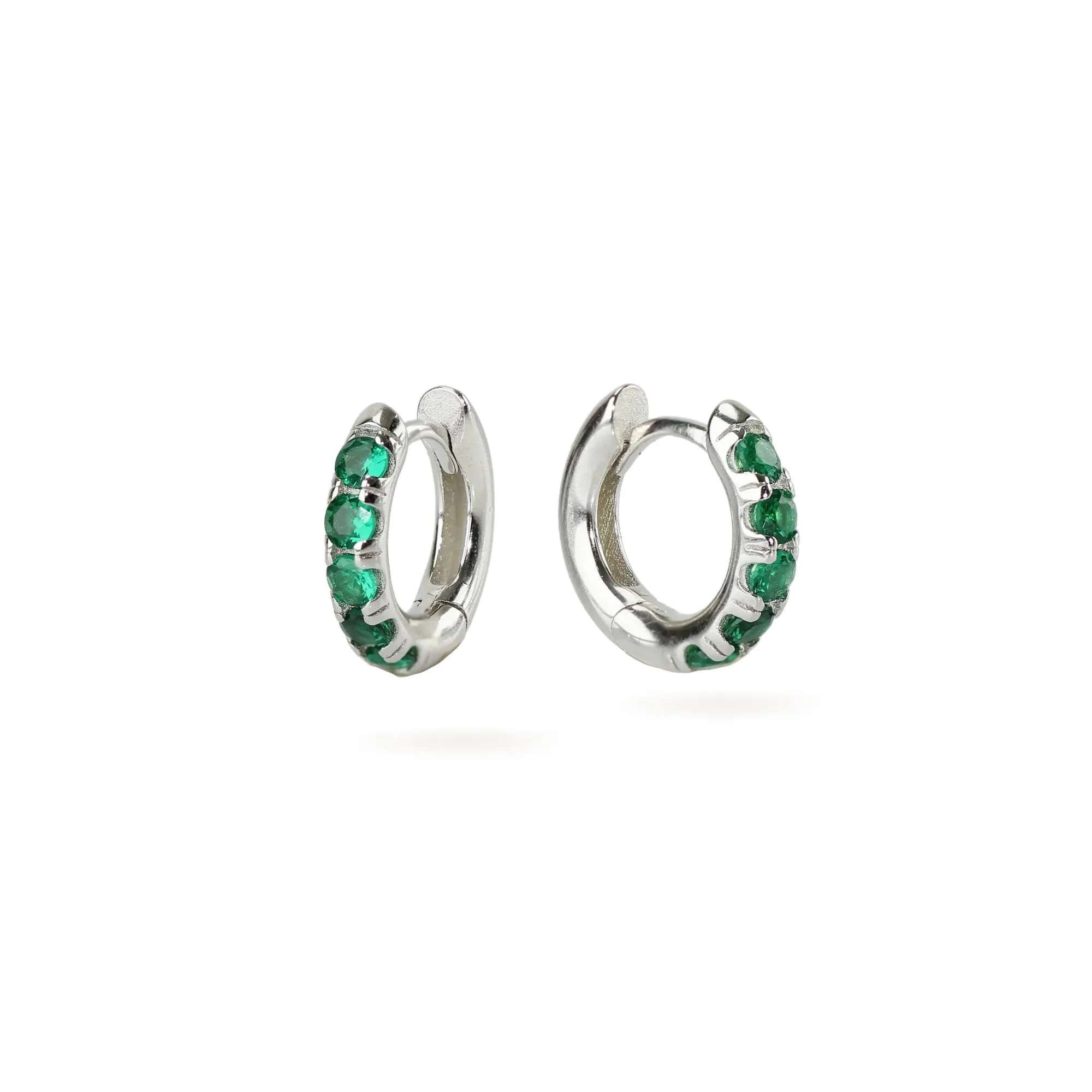ETERNITY EMERALD HOOPS