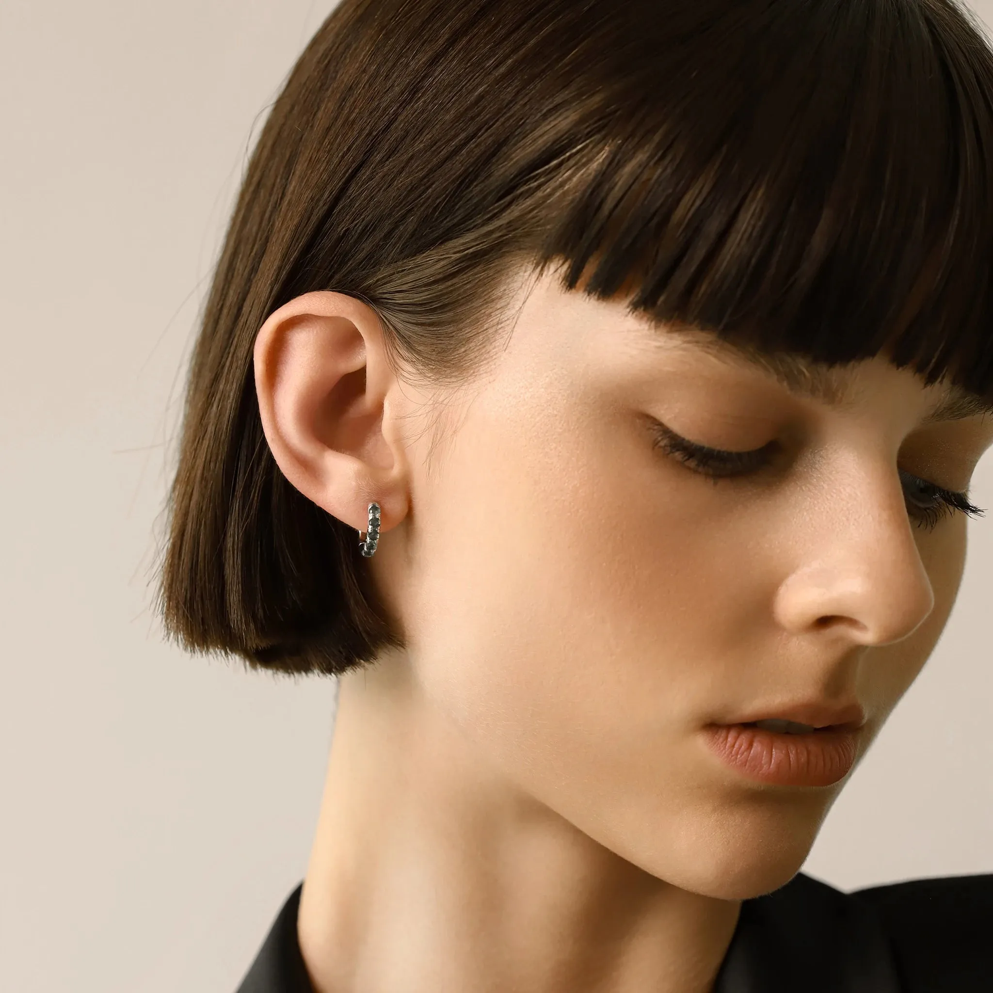 ETERNITY EMERALD HOOPS