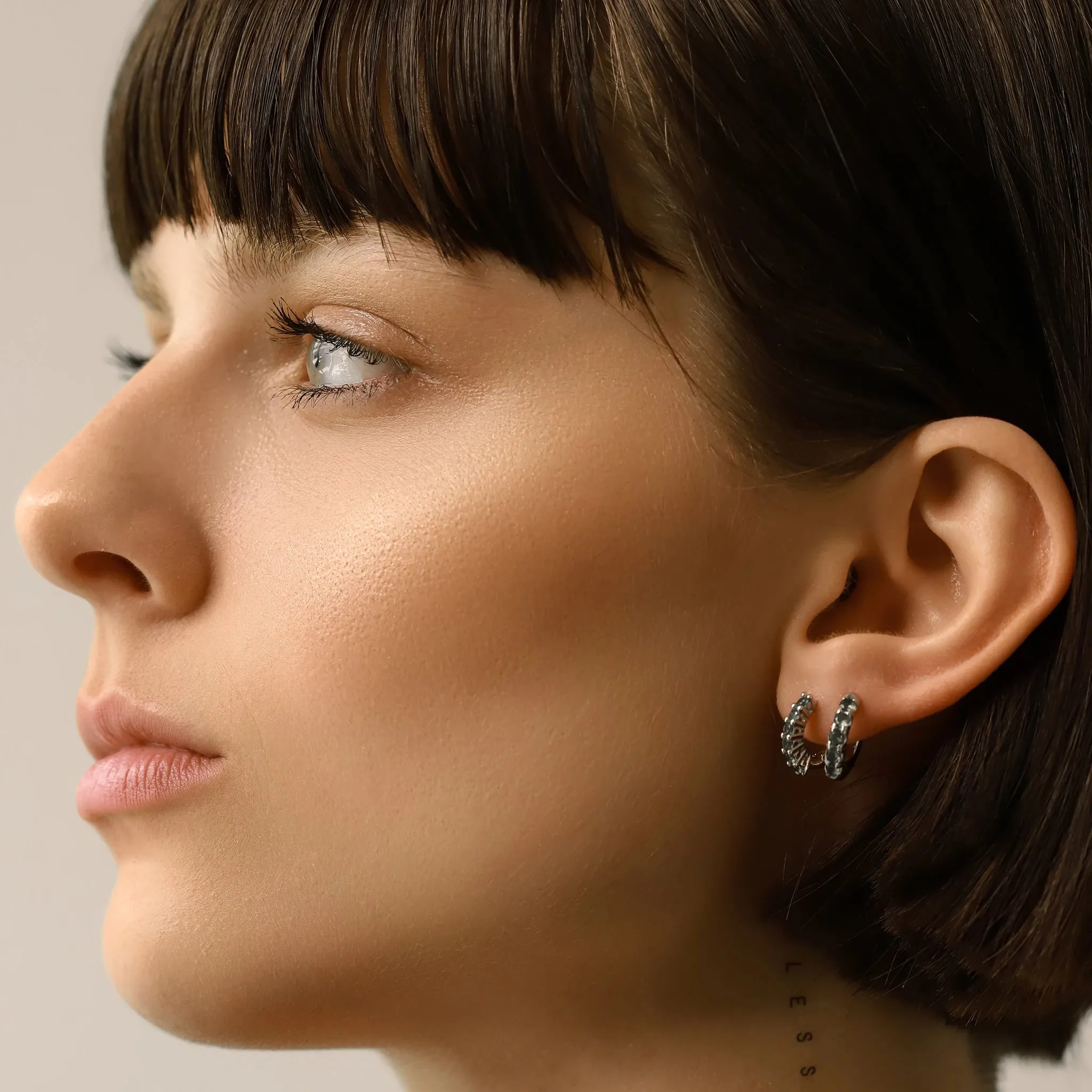 ETERNITY EMERALD HOOPS