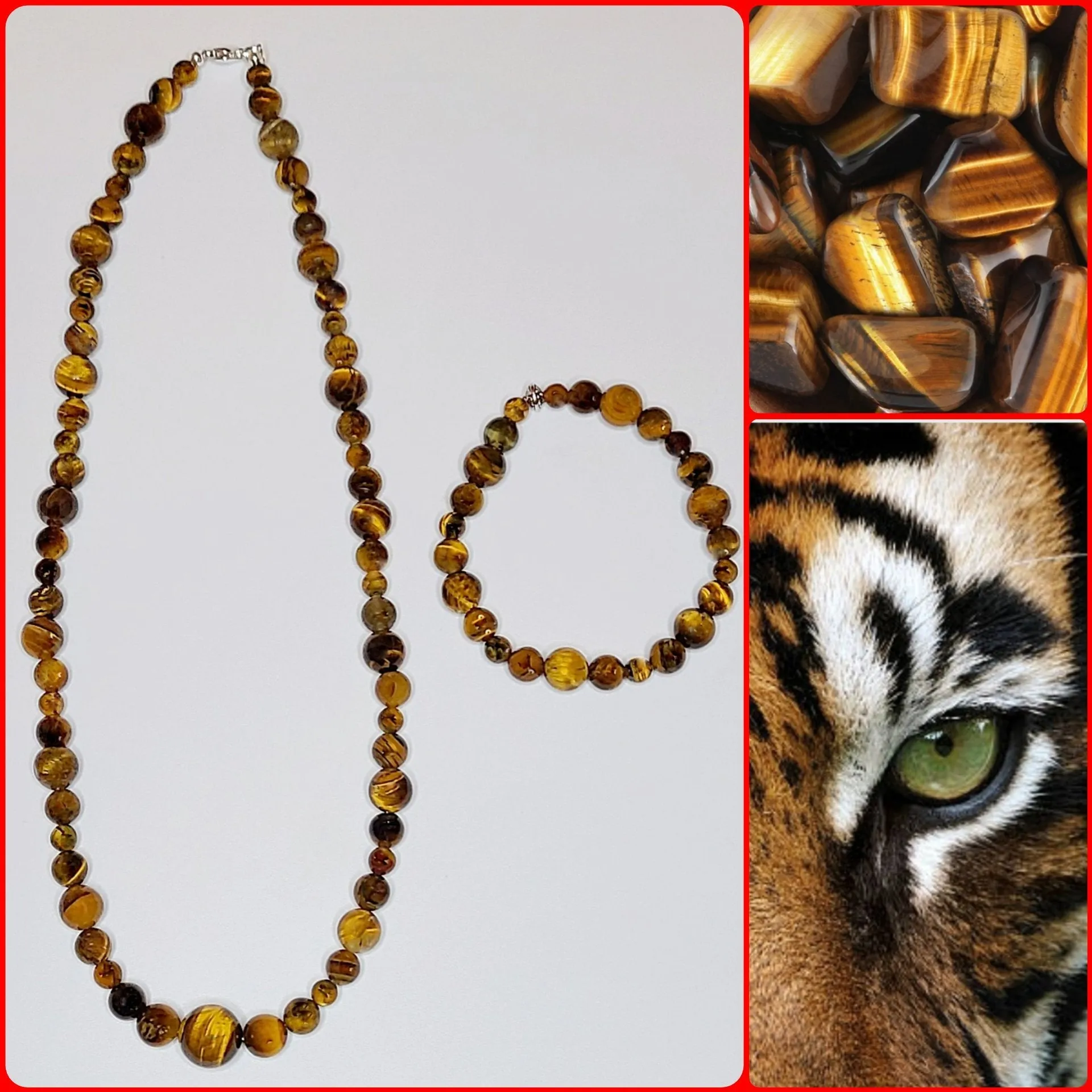 Eye of the Tiger- Necklace - Bracelet