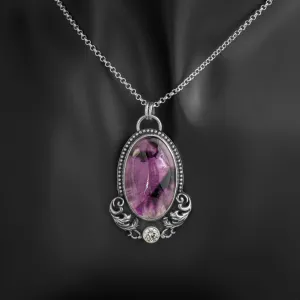 Fairytale Silver Amethyst Pendant Necklace