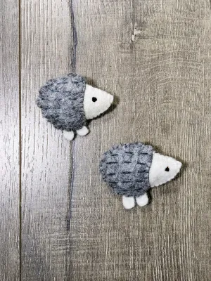 Felt Hedgehog Brooch