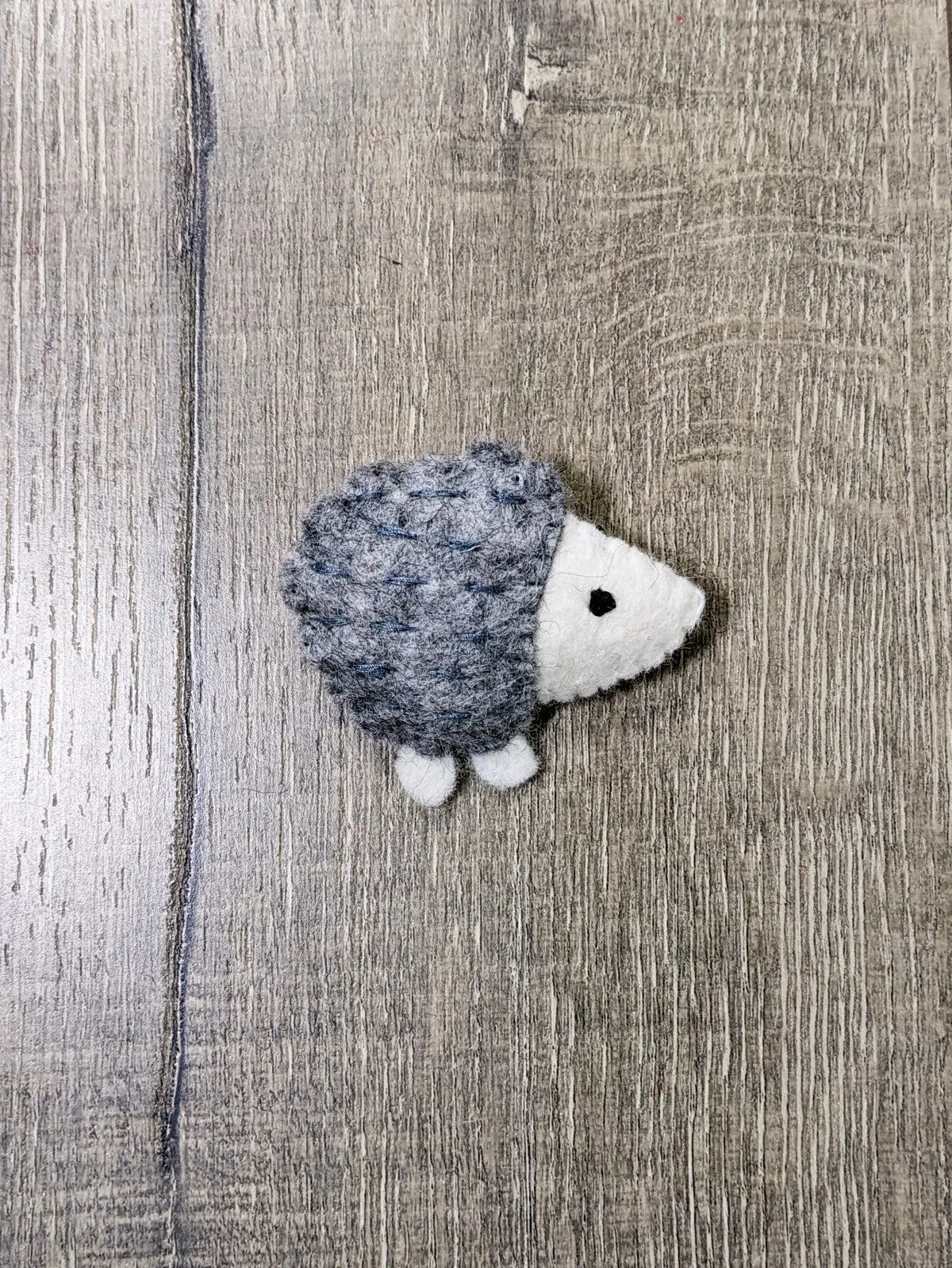 Felt Hedgehog Brooch