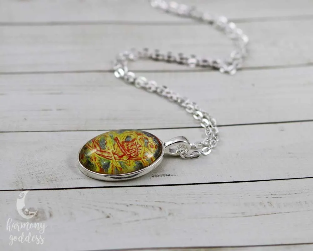 Fire Elemental Sprite Necklace