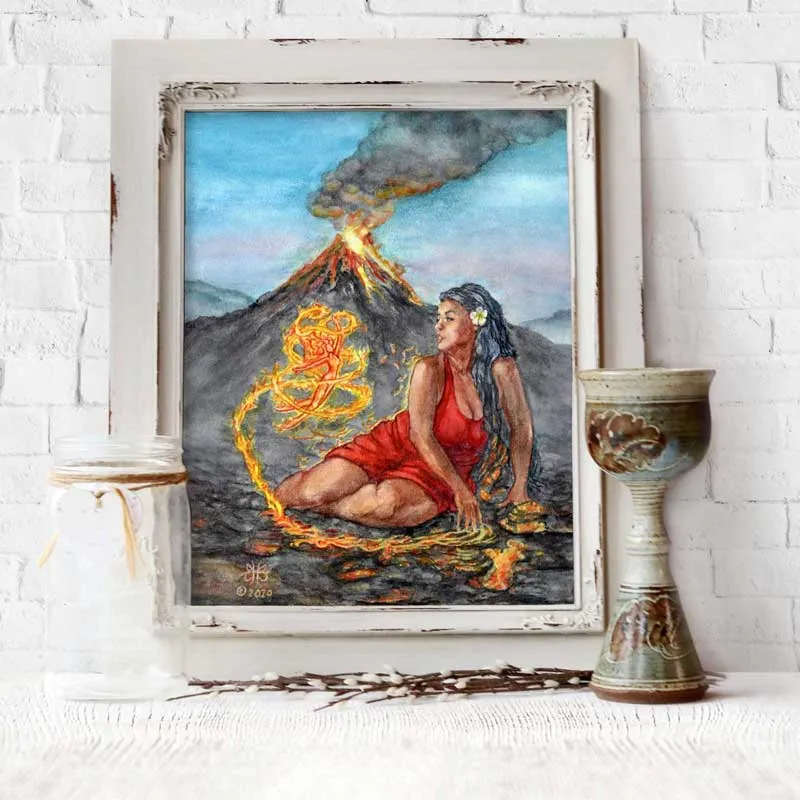 Fire Elemental Sprite Necklace