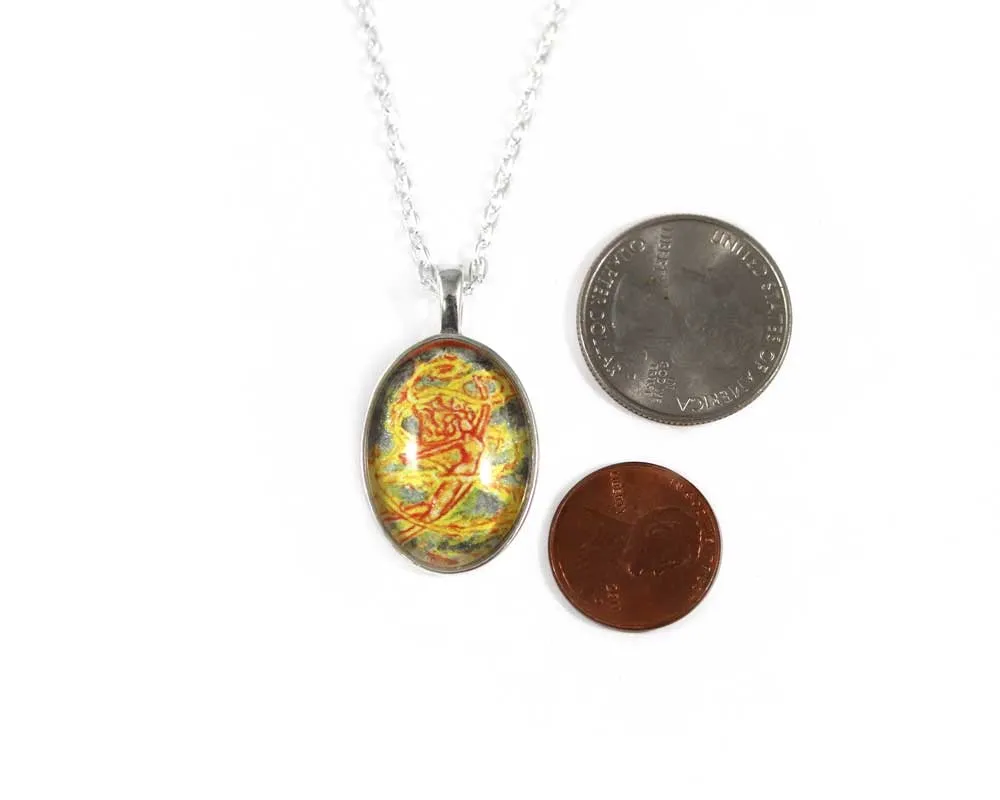 Fire Elemental Sprite Necklace