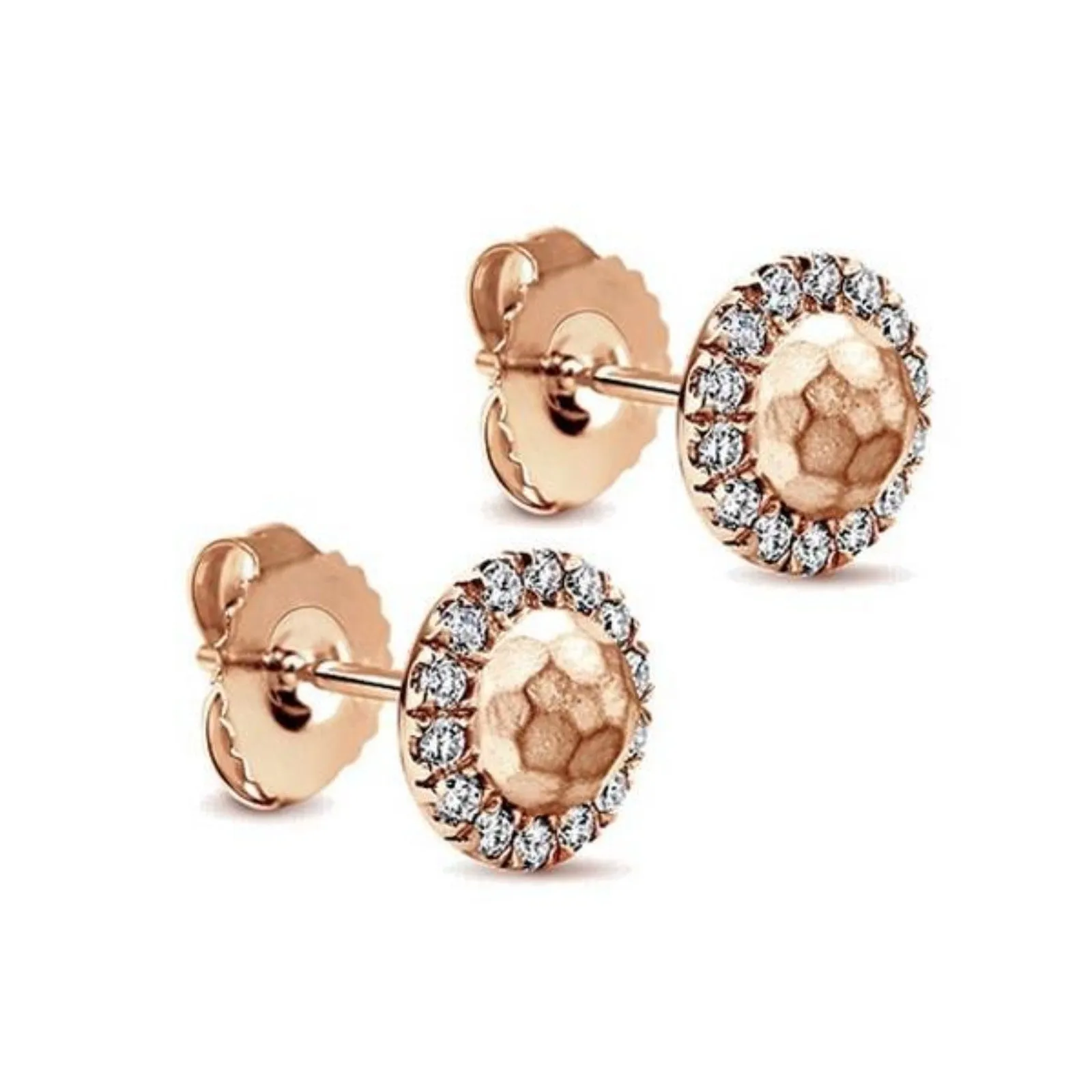 Gabriel & Co. Diamond Circle Pave Stud Earrings