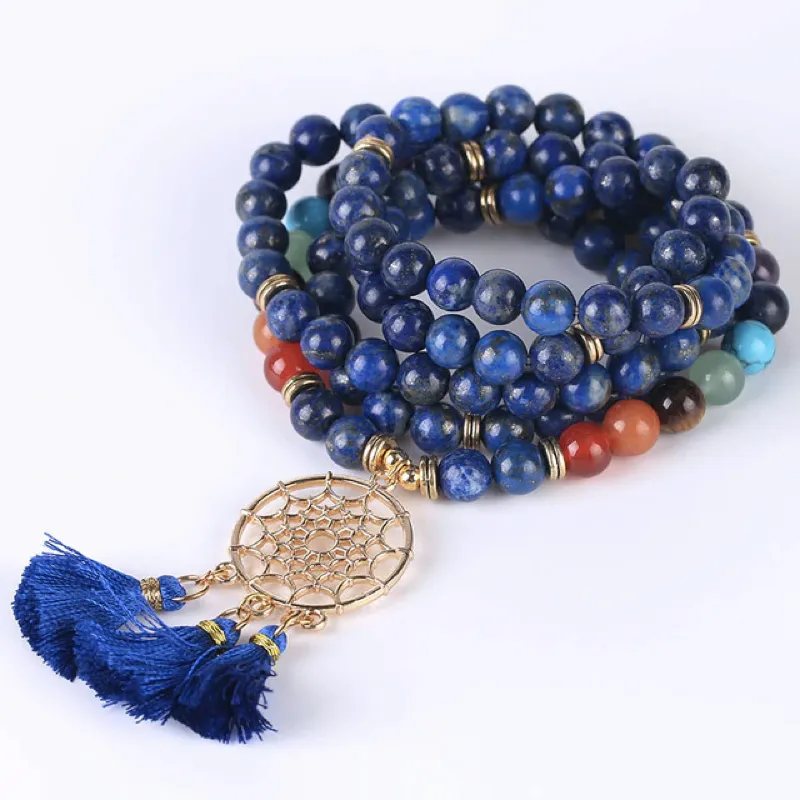 Gemstone Angel Dreamcatcher Mala