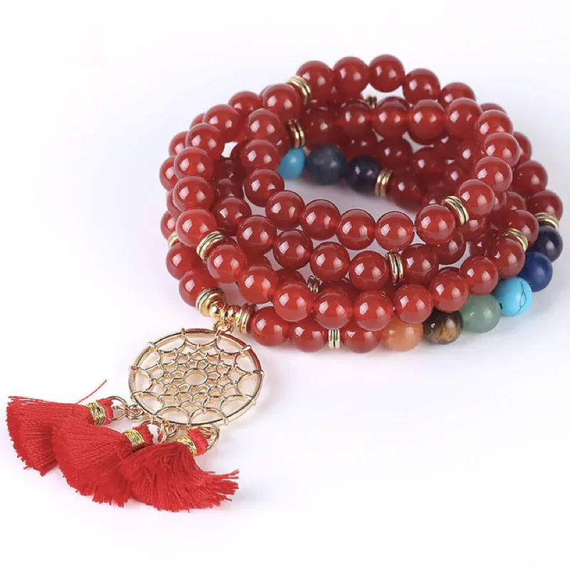 Gemstone Angel Dreamcatcher Mala
