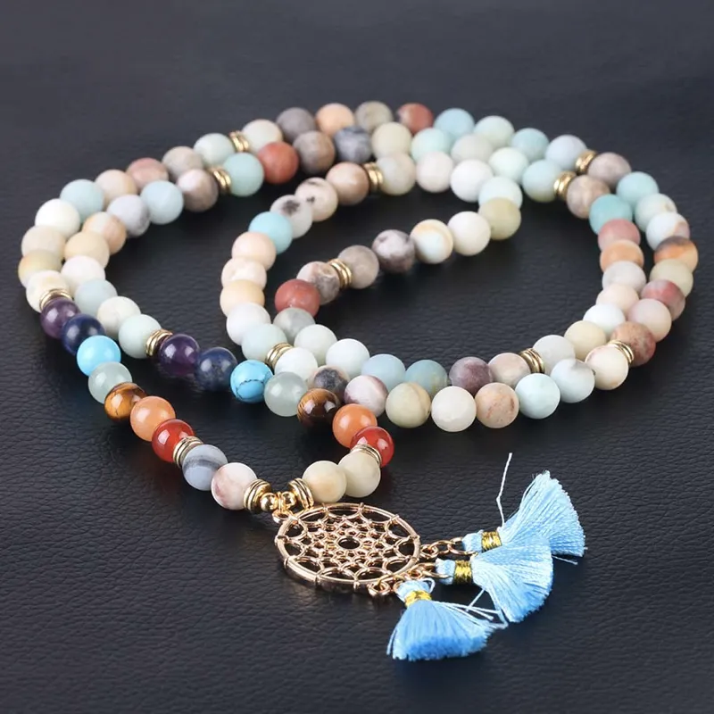 Gemstone Angel Dreamcatcher Mala