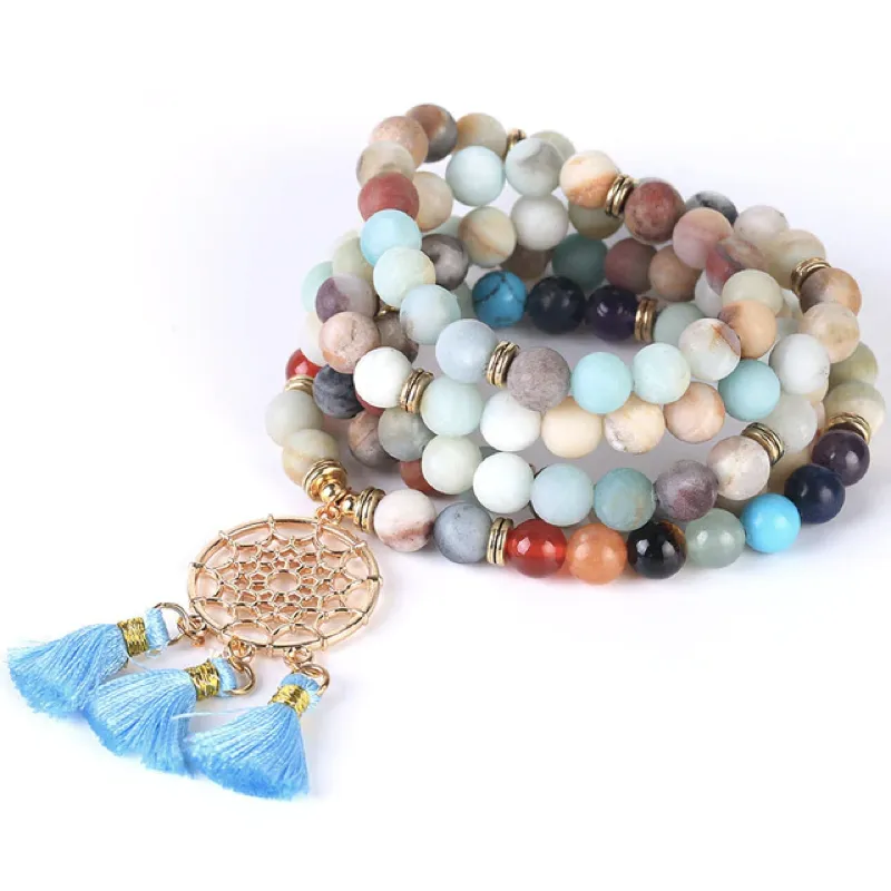 Gemstone Angel Dreamcatcher Mala